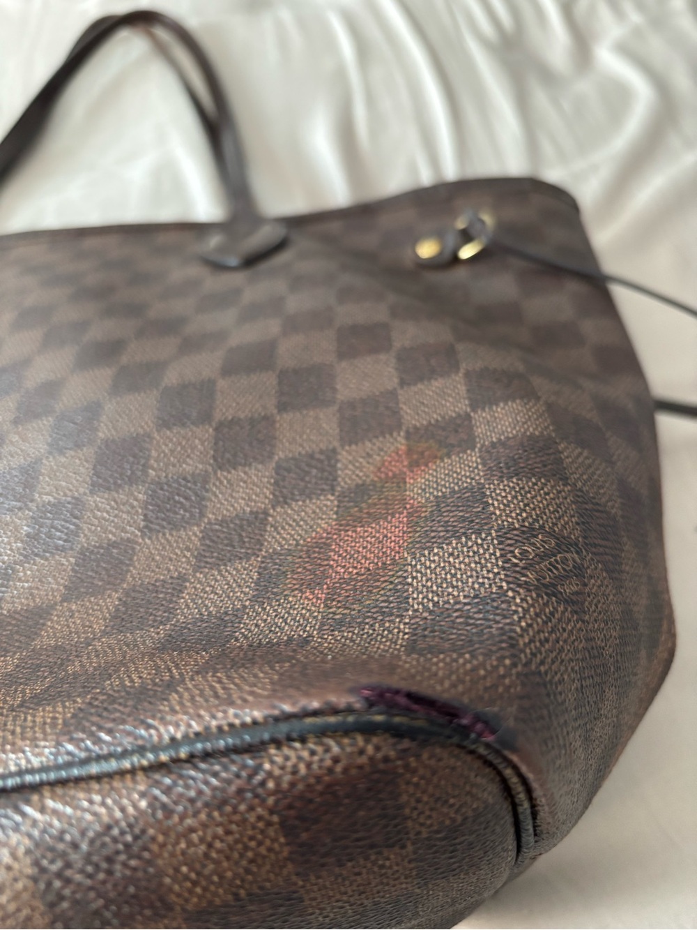 Louis Vuitton Neverfull MM Damier Ebene | Authentic-overall good used condition - Picture 12 of 16